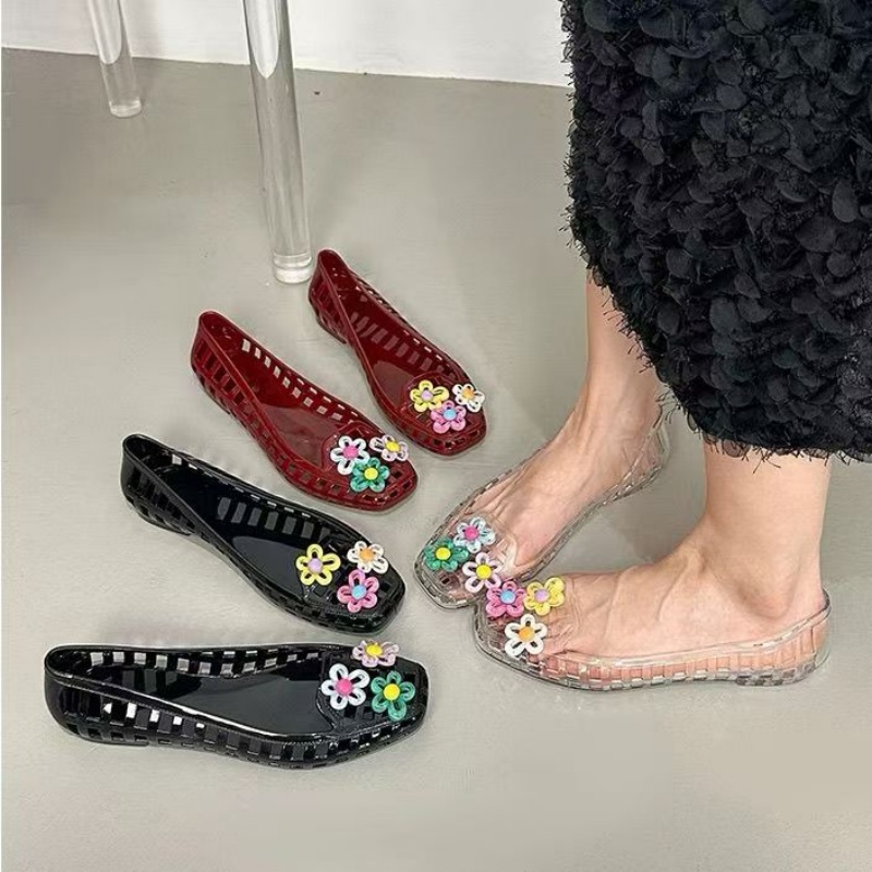 Women Fashion Store - Scarpe in gelatina traforate kawaii con