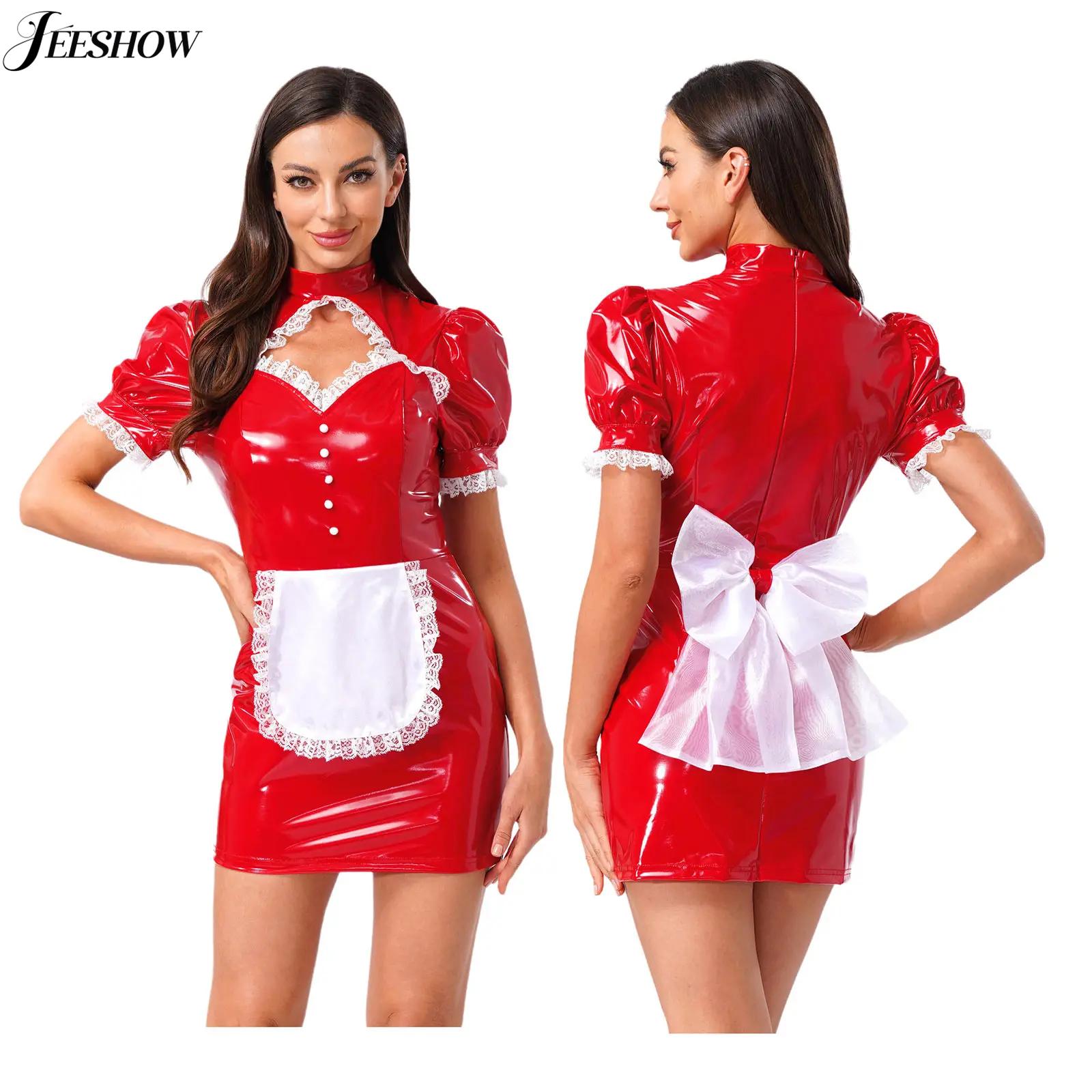 Bodycon Dress Women - Costume da cameriera francese da donna