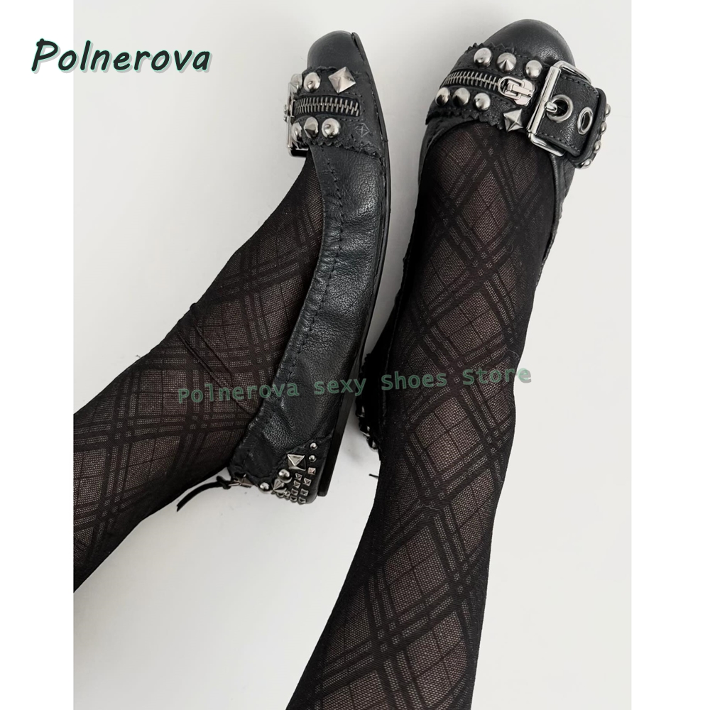 Women Fashion Store - Scarpe Mary Jane con fibbia a