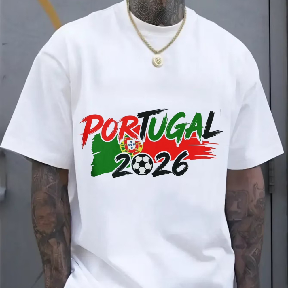 Women'S Fashion Portugal - Maglietta Patriottica Portogallo 2026 per Tifosi