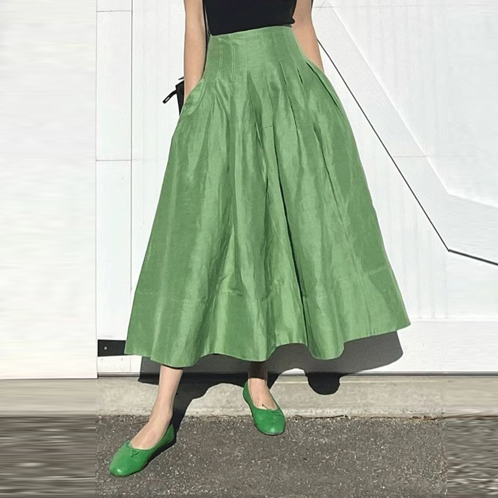 Gonna a balze verde a vita alt - Women'S Fashion Umbrella recensione e prezzo