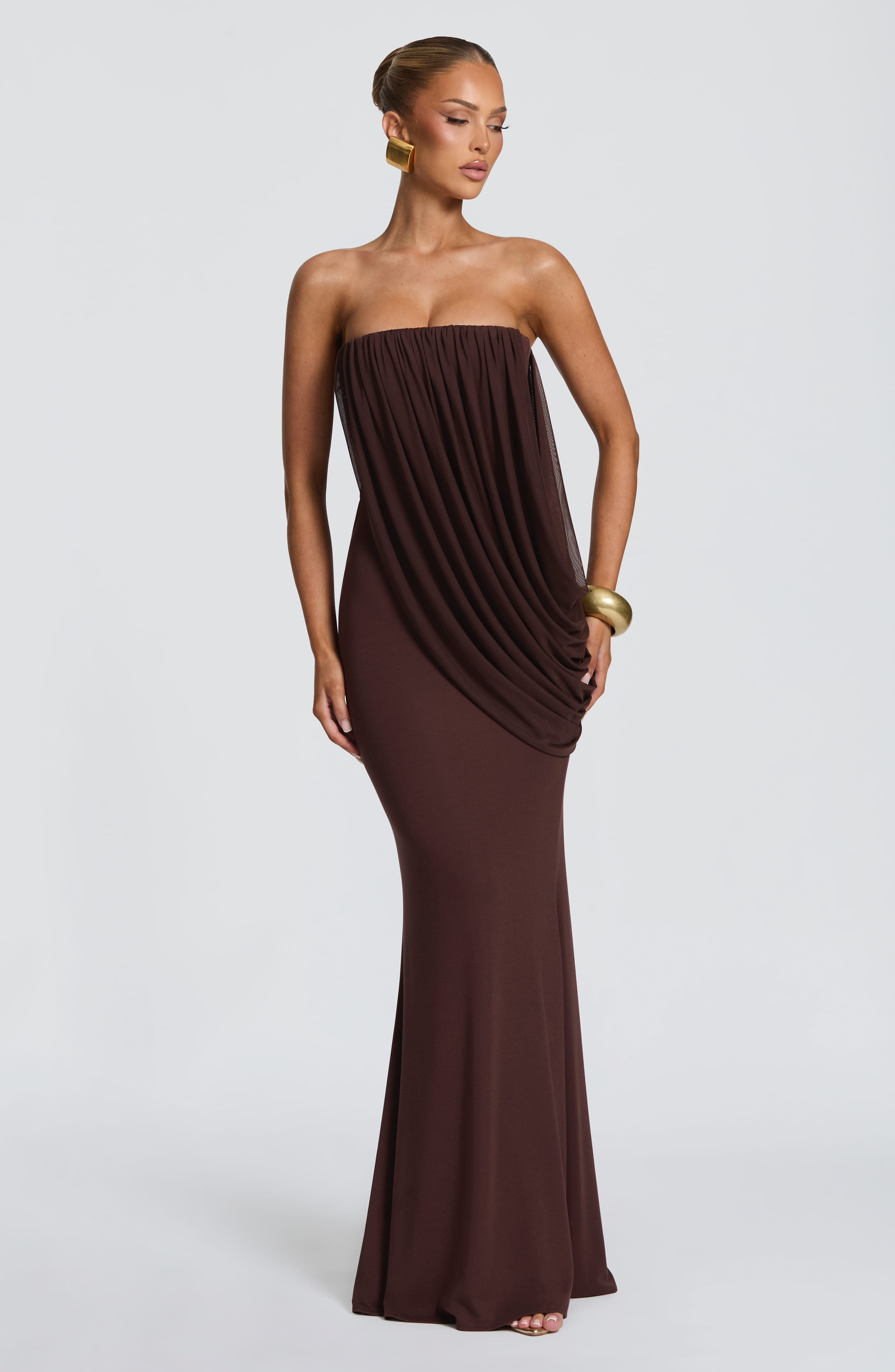 Abito lungo a sirena drappeggi - Bodycon Dress Women recensione e prezzo