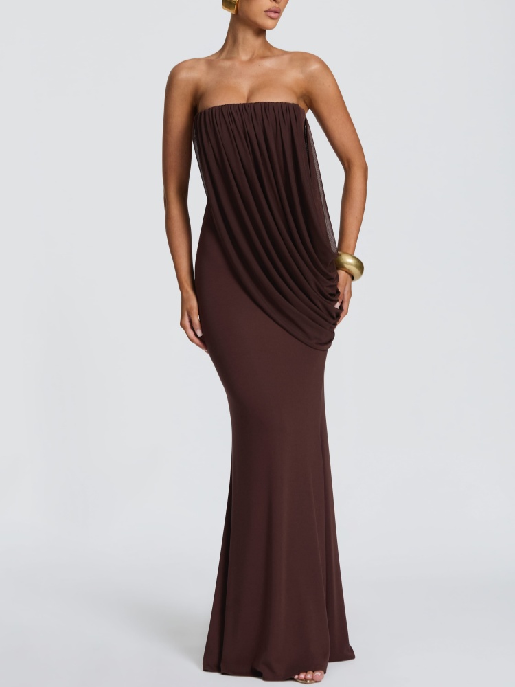 Abito lungo a sirena drappeggi - Bodycon Dress Women recensione e prezzo