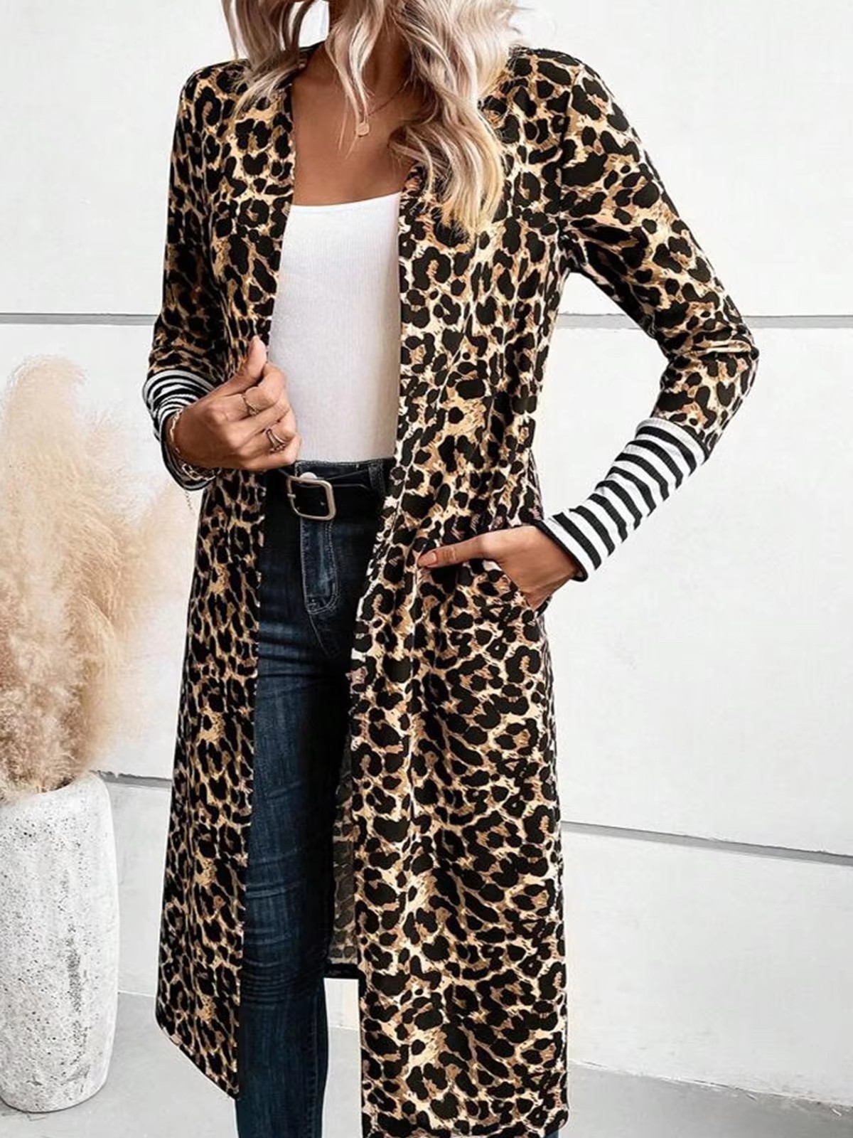 Cardigan Lungo con Stampa Leop - Kimono Cardigan Women recensione e prezzo