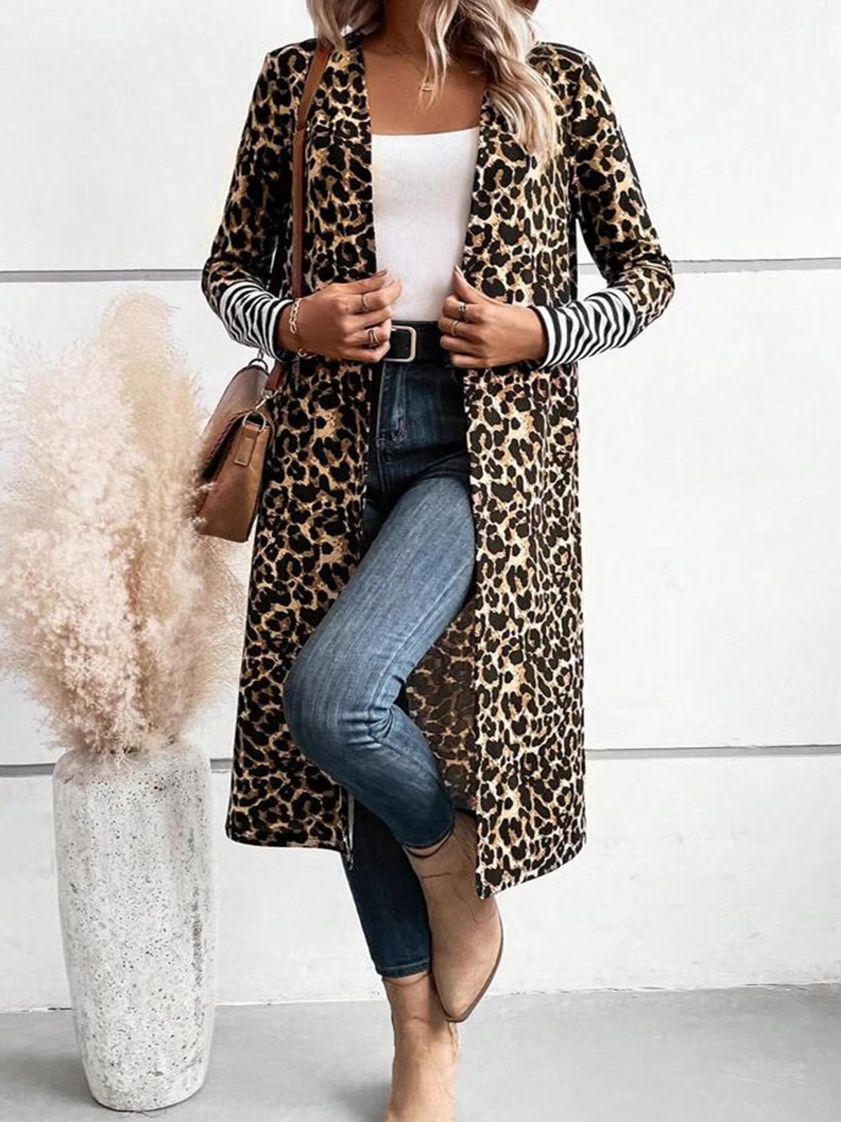 Cardigan Lungo con Stampa Leop - Kimono Cardigan Women recensione e prezzo