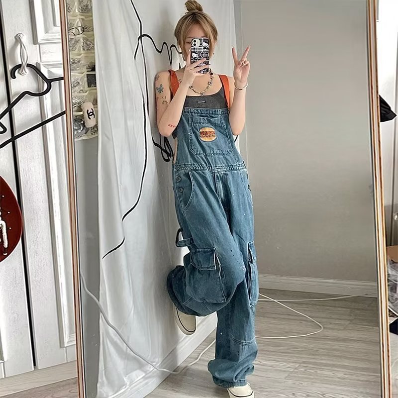 Pantaloni Larghi in Denim Retr - Women'S Fashion Trousers recensione e prezzo